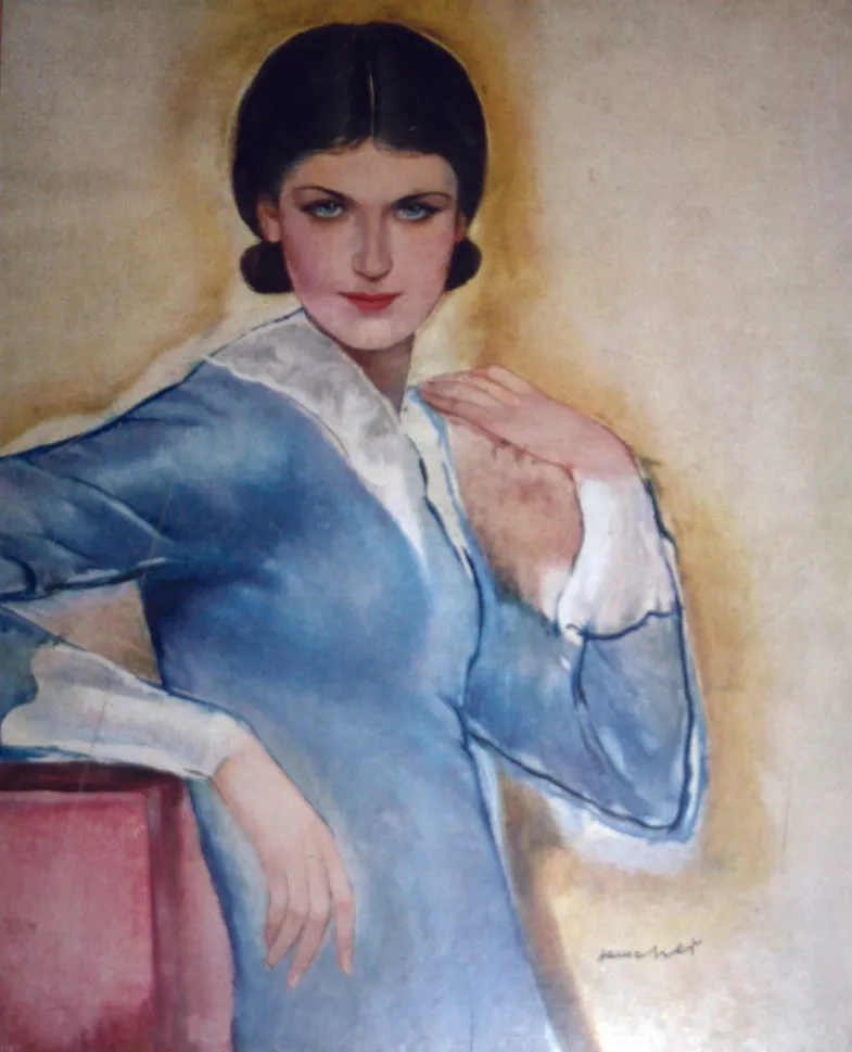 Untitled (woman's portrait) by György Rauscher (c. 1928-1930)