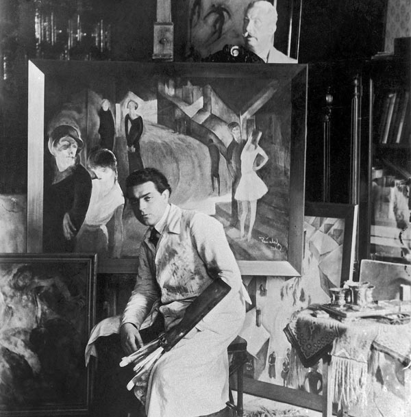 György Rauscher in his studio.