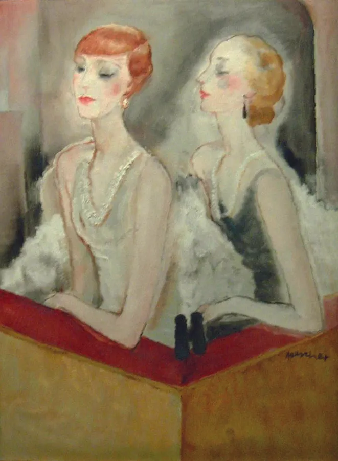 Páholyban I by György Rauscher (c. 1926-1928) - Magyar Nemzeti Galéria, Budapest