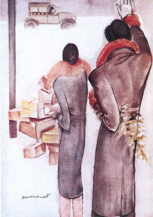 Karácsonyi bevásárlás by György Rauscher (1928)