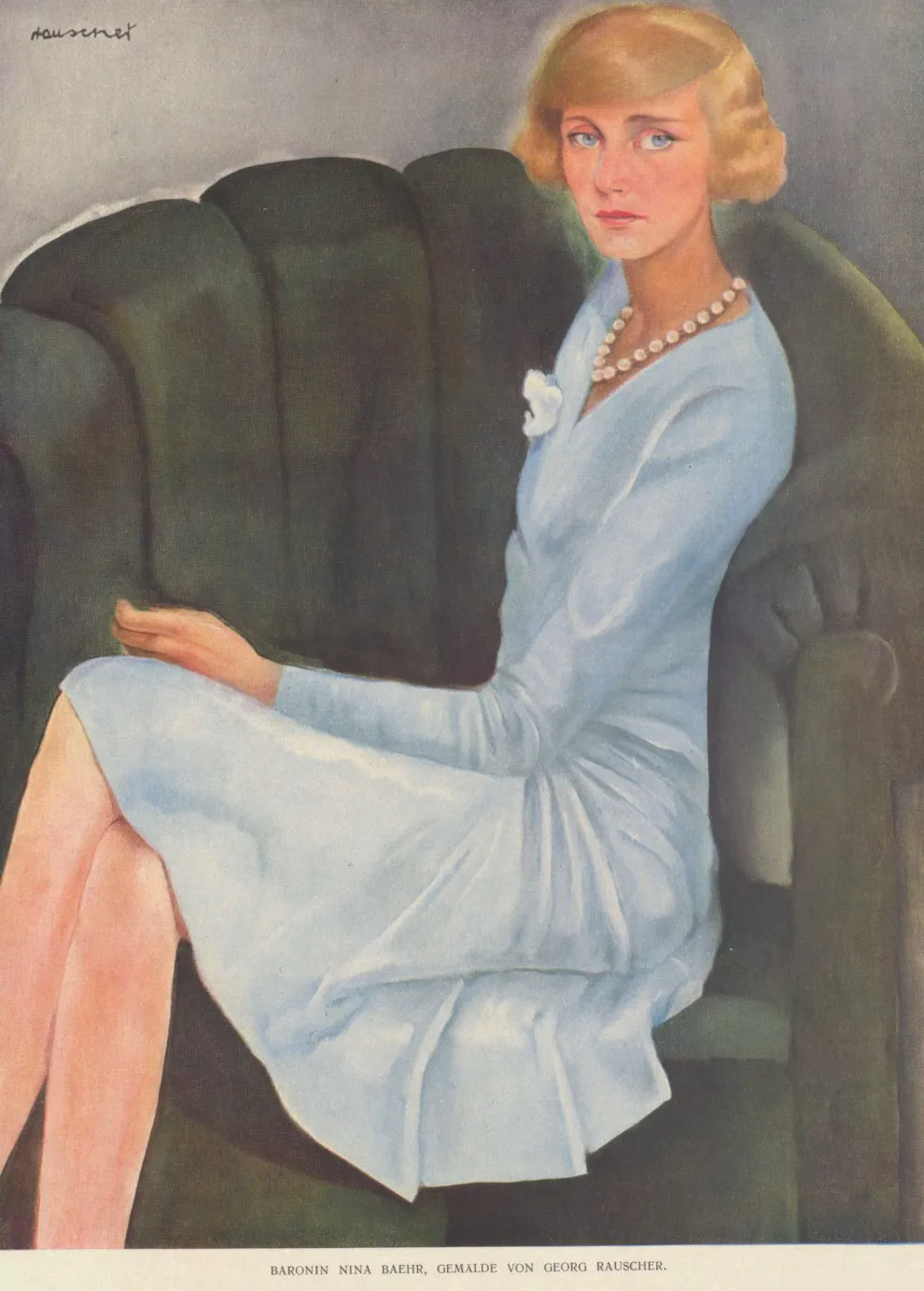 Nina Baehr bárónő by György Rauscher (1929)
