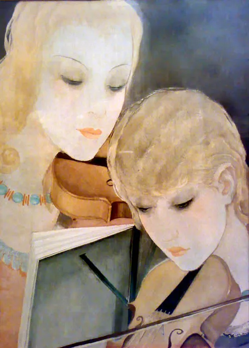 Szférák zenéje (Hegedülők) by György Rauscher (1929)